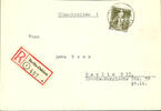 Berlin 50 Pfg. Stephan on properly franked registered letter from Berlin -