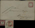 Thurn & Taxis Nachverwendungen OERLINGHAUSEN - single circle cancel, perfect on 1 Gr. Large shield (small thin), clear and complete on faultless letter piece -