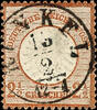 Thurn & Taxis Nachverwendungen RUNKEL - single circle cancel, centered on having bright colours 2 1/2 Gr., small thin places and backed -