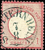 Thurn & Taxis Nachverwendungen STOTTERNHEIM 7 8 - blue single circle cancel, almost perfect centered on 1 Gr. Large shield, slight defects -