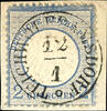 Thurn & Taxis Nachverwendungen TEICHWOLFRAMSDORF 12 / 1 - single circle cancel, complete and straight on on piece choise copy 2 Gr. Small breast shield, phot -