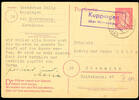 Deutsches Reich - Landpoststempel II Kuppingen over Herrenberg, clear on postal stationery postcard 1944 to Chemnitz -