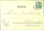 Deutsches Reich - Bahnpost Cologne (RHEIN) - FRANKFURT (MAIN) railway mail ZUG 264 27 / 9 00 - oval cancel, on picture postcards Cologne, cathedral with -