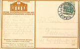 Deutsches Reich - Sonderstempel LEIPZIG inner. Architecture exhibition 18.10.13, clear on official postcard -