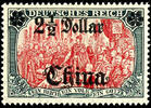 Deutsche Post in China 5 Mark with overprint 'China 2 1/2 Dollar', mint ... 82.36 £  +  5.20 £ shipping