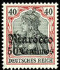 Deutsche Post in Marokko 40 Pfennig Germania with overprint 'Marocco 50 ... 30.34 £  +  5.20 £ shipping