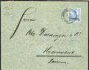 Deutsche Post in der Türkei 1 Piaster Letter with single franking on 20 ... 39.01 £  +  5.20 £ shipping