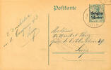 Belgien Stempel  'Couch LUIK 1 E 9 III 1915', clear on postal stationery... 25.14 £  +  5.20 £ shipping