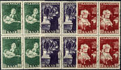 Saargebiet  12 plus 3 to 18 plus 7 Fr. Peoples help, each in the block o... 82.36 £  +  5.20 £ shipping