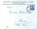 Deutsche Post in der Türkei 1 Piaster on 20 Pfg Reichspost, overprint type II, single franking on form letter from CONSTANTINOPEL 1.2.04 to Dresden, fold traces -