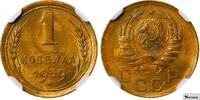 USSR 1 Kopeck 1939 Soviet Union, 1 Kopeck, 1939 year, NGC, MS 64 MS 64 51.15 £  +  17.34 £ shipping