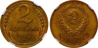 USSR 2 Kopecks 1939 Soviet Union, 2 Kopecks, 1939 year, NGC, MS 64 MS 64 86.70 £  +  17.34 £ shipping