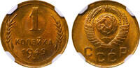 USSR 1 Kopeck 1949 Soviet Union, 1 Kopeck, 1949 year, NGC, MS 65 MS 65 50.98 £  +  17.34 £ shipping
