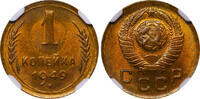 USSR 1 Kopeck 1949 Soviet Union, 1 Kopeck, 1949 year, NGC, MS 66 MS 66 76.47 £  +  17.34 £ shipping