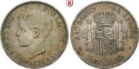 Spain 5 Pesetas 1898 Alfonso XIII, 1886-1931 ss-vz, kl. Kratzer 52.02 £  +  8.67 £ shipping
