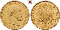 Mecklenburg-Schwerin 20 Mark Friedrich Franz II., 1842-1883, 20 Mark 1872, A. Gold. Jaeger 230. -