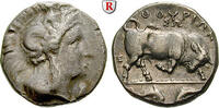 Italy-Lucania Stater 350-300 v. Chr. Thurium ss / vz, Vs. mit m&uuml;dem Stem... 338.53 &pound;  +  8.46 &pound; shipping
