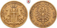 Hamburg 10 Mark 10 Mark 1876, J. Gold. Jaeger 209. -