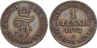 Mecklenburg-Schwerin CU-Pfennig Friedrich Franz II. 1842-1883. -