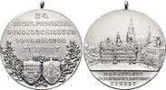 Anhalt-Zerbst, Stadt AR-Medaille 1908 Mit Original-Trageoese, min.Rf., selten, EF