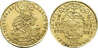 Salzburg-Erzbistum Gold-1/2 Dukat 1659 Guidobald Graf von Thun und Hohenstein 1654-1668. UNC-