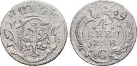 Brandenburg-Preussen 4 Kreuzer 1755 C Friedrich II. 1740-1786, Münzstätte Kleve. Sehr selten, VF-EF