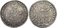 Sachsen-Albertinische Linie Reichstaler Christian II. und seine Brüder unter Vormundschaft 1591-1602. -