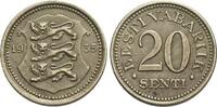Estland Nickel-20 Senti Republik 1922-1936. -