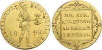 Niederlande-Königreich Gold-Dukat 1849 Willem III., 1849-1890. Winz.Sf. 2+