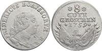 Brandenburg-Preussen 8 Gute Groschen 1759 F Friedrich II. 1740-1786, Münzstätte Magdeburg. Rs.min.just., selten, VF-EF
