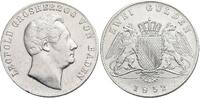  Doppelgulden 1852 Baden-Durlach Leopold 1830-1852. Min.Rf., fast vorzüglich