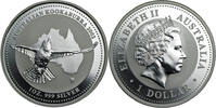 Australien 1 Dollar Kookaburra 1oz Silver. -