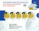 Duitsland 5x 2 Euro 2013 Complete set van 5 Muntplaatsen - Baden Proof 25.58 £  +  21.67 £ shipping