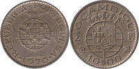 Mozambique 10 Escudos Portuguese Colony -