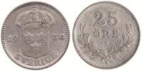 Sweden 25 Öre Gustav V (1907-1950). -