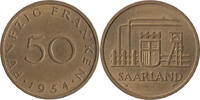 Saarland 50 Franken 1954 Vz 13.00 £  +  8.67 £ shipping