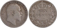Great Britain 6 Pence 1904 Edward VII 1901-1910 ss 8.46 &pound;  +  10.58 &pound; shipping