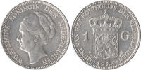Nederland Koninkrijk 1 Gulden 1924 Wilhelmina 1890-1948 ss/vz 16.50 &pound;  +  10.58 &pound; shipping