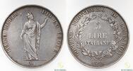Mynter 5 Lire Italy  1848-M Kv XF, Cleaned  110.57 £  +  14.74 £ shipping