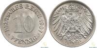 Mynter 10 Pfennig Germany  1907-G Kv UNC  44.23 £  +  14.74 £ shipping