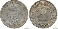 Mynter 3 Mark Germany  1925-A Kv UNC  88.46 £  +  14.74 £ shipping