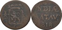 DUTCH EAST INDIES 1/2 Stuiver Wilhelm I., 1815-1840 -