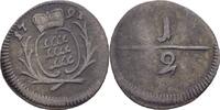 Württemberg 1/2 Kreuzer Karl Eugen, 1744-1793 -