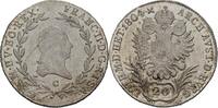 RDR Böhmen Prag 20 Kreuzer 1804 C Franz II. / I., 1792-1835. kleiner Kratzer AU