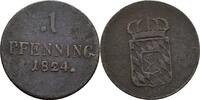 Bayern 1 Pfennig MAXIMILIAN I. -