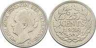 Niederlande 25 Cent Wilhelmina 1890-1948. -
