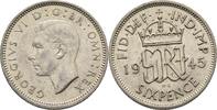 Großbritannien Sixpence Georg VI.,1936-1952. -