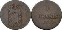 Bayern 1 Pfennig Maximilian IV./ I. Joseph, 1799-1825. -