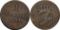 Bayern 1 Pfennig Maximilian IV./ I. Joseph, 1799-1825. -