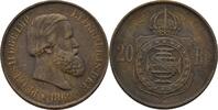 Brasilien 20 Reis Pedro II. -